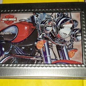 Harley-Davidson Red and Silver Motorcycle Playing Cards
